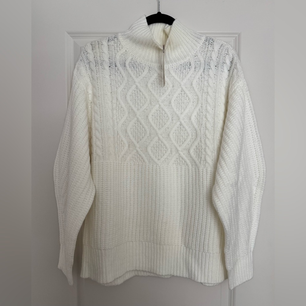 A New Day White Turtleneck Sweater